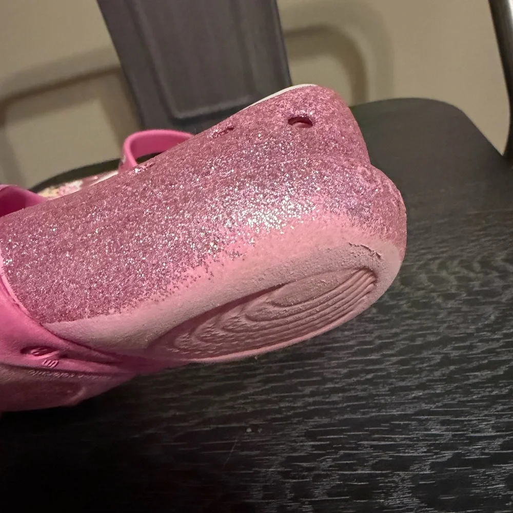 CROCS Pink Glitter Minnie Mouse Kids Shoes